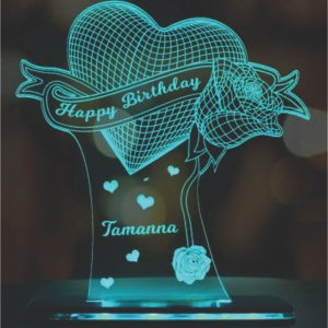 Customized Heart Night Lamp / Acrylic Led Stand / PP-01021