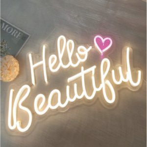 Customized  Name / Warm White Neon Light