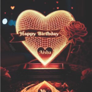 Customized Heart Night Lamp / Acrylic Led Stand / PP-01022