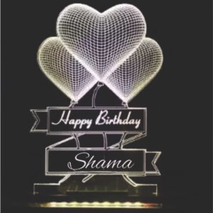 Customized Balloon Zigzag Night Lamp / Acrylic Led Stand / PP-01023