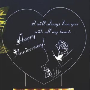 Customized Heart / Night Lamp / Acrylic Led Stand / PP-01031