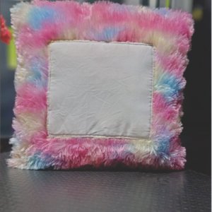 Customize / Multi Colour Fur Square Cushion