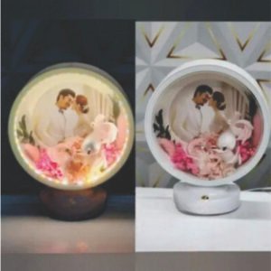Round Fancy Frame / Beautiful Flowers / Led Light / PP-01016