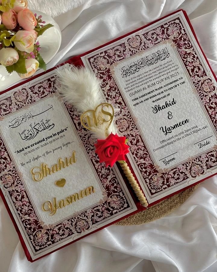 Nikah Booklet Red Velvet - Image 2