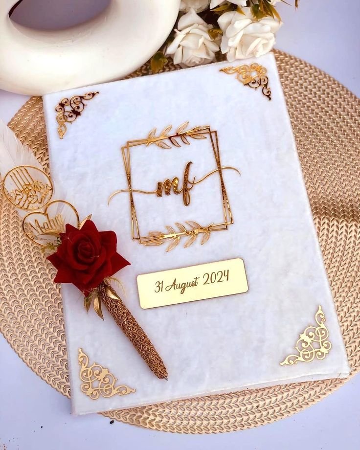 Nikah Booklet White